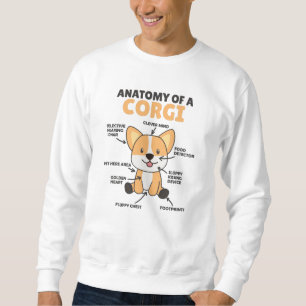 Sweatshirt Anatomie D'Un Corgi Chiens Mignons Chiens Drôle Ch