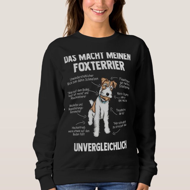 Sweatshirt Anatomie D'Un Fil Cheveux Fox Terrier (Devant)