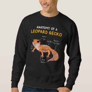 Sweatshirt Anatomie D'Un Léopard Gecko Gecko Maman Reptile Pa