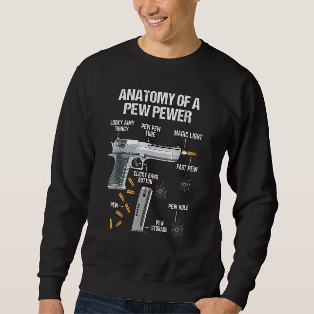 Sweatshirt Anatomie D'Un Mème D'Amendement De Pew Pewer Ammo  (Devant)