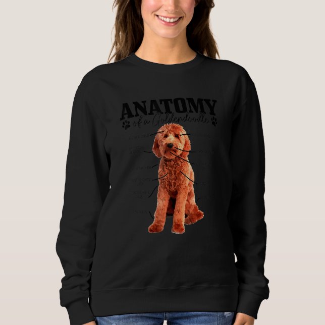 Sweatshirt Anatomie D'Un Oreille Mignonne Chien Doodle Maman  (Devant)
