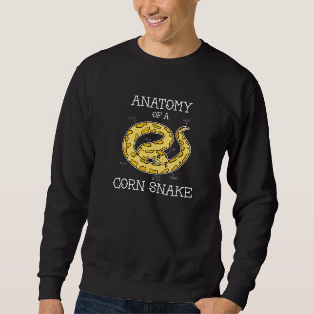 Sweatshirt Anatomie d'un serpent des blés (Devant)