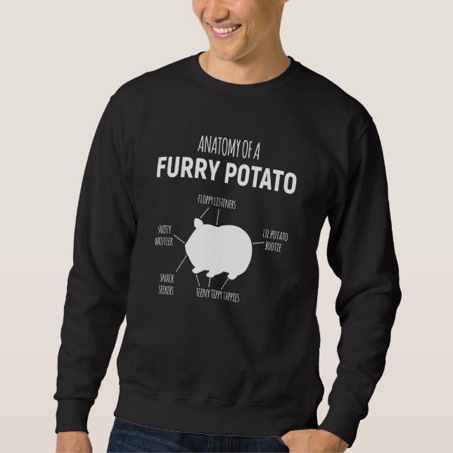 Sweatshirt Anatomie D'Une Pomme De Terre Furie Cochon De Guin (Devant)
