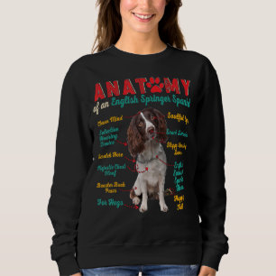 Sweatshirt Anatomie vintage D'Un Chien Espagnol Springer Angl