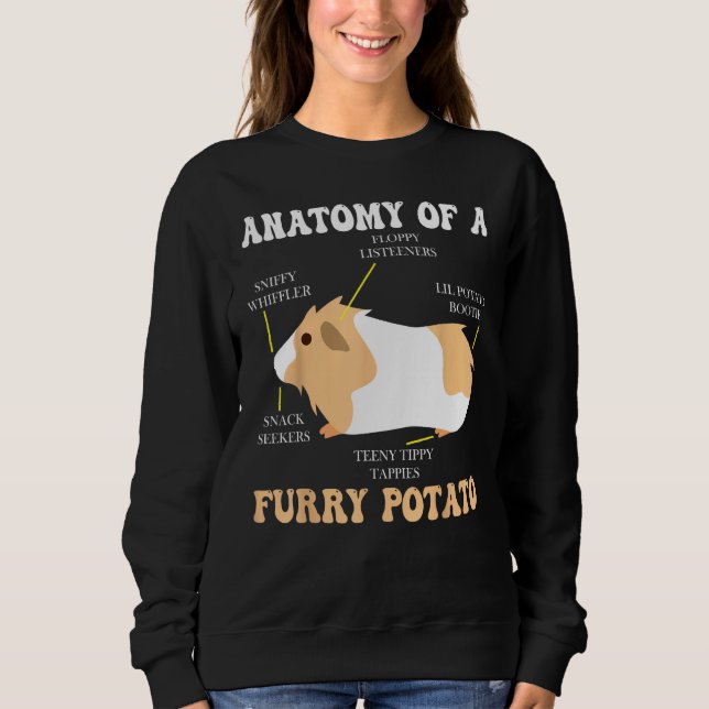 Sweatshirt Anatomy Of A Furry Potato Guinea Pig  Clothing 1 (Devant)