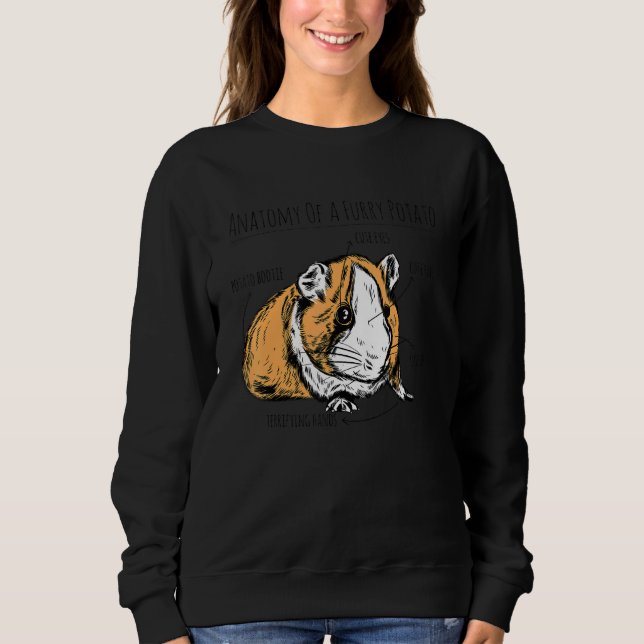 Sweatshirt Anatomy Of A Furry Potatoe Graphic Owner Pet Cavy  (Devant)