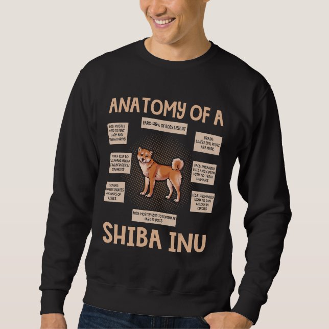 Sweatshirt Anatomy Of A Shiba (Devant)