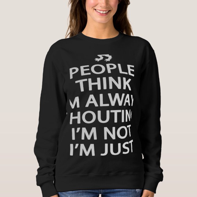 Sweatshirt Ancêtres Écossais Je Ne Crie Pas Je Suis Écossais (Devant)