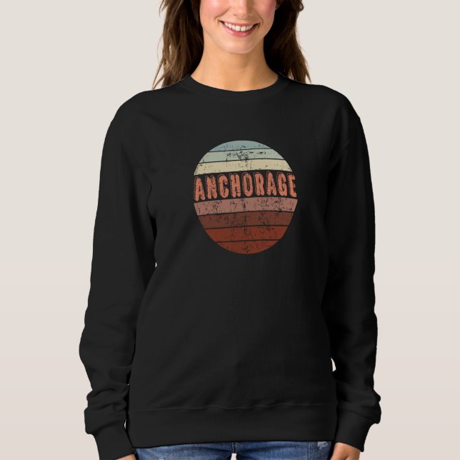 Sweatshirt Anchorage Alaska Waikiki Beach Sunset 4 (Devant)