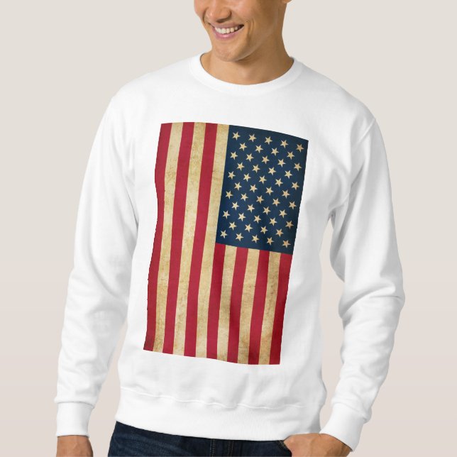 Sweatshirt Ancien drapeau américain (Devant)