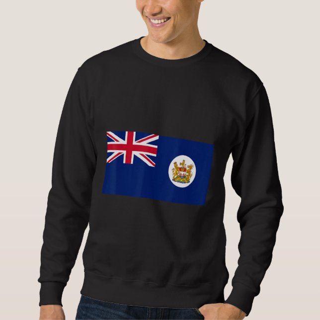Sweatshirt Ancien drapeau de Hong Kong (Devant)