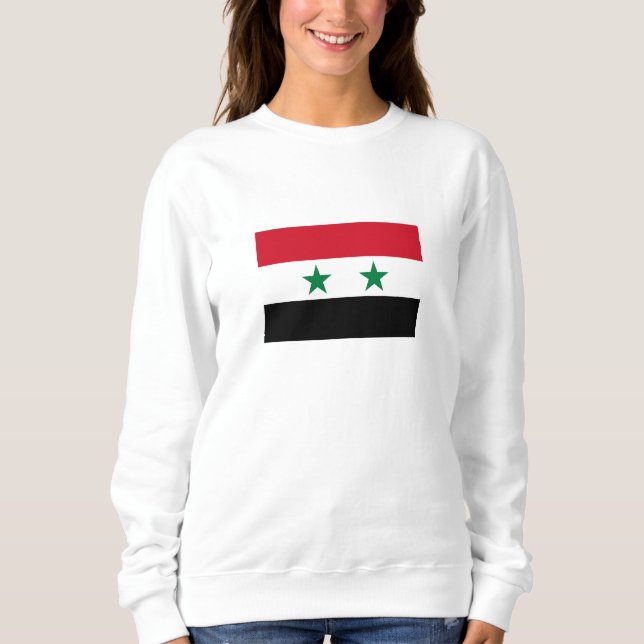 Sweatshirt Ancien drapeau de Syrie (Devant)