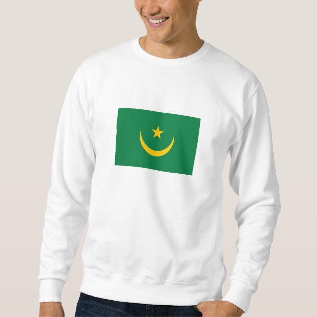 Sweatshirt Ancien drapeau mauritanien (Devant)