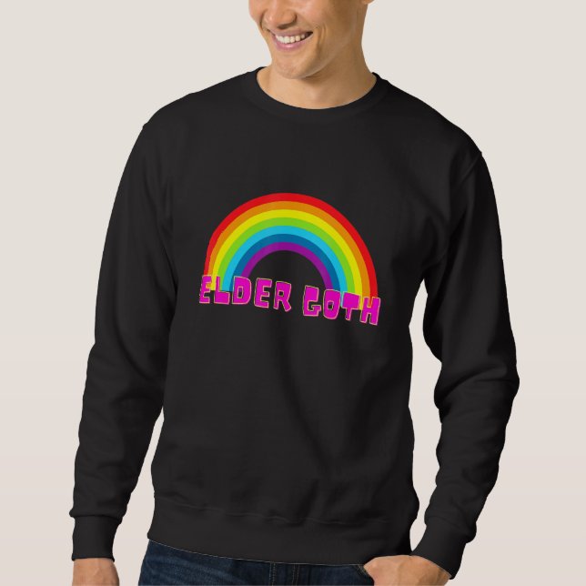 Sweatshirt Ancien Goth Gothique Arc-en-ciel (Devant)