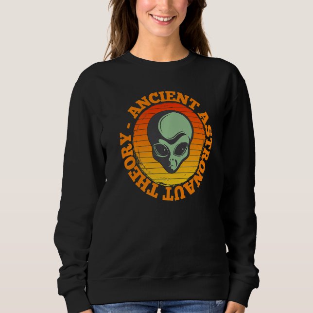 Sweatshirt Ancient Astronaut Theory Funny Alien Head Science  (Devant)