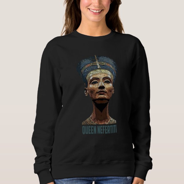 Sweatshirt Ancient Egyptian Pharaoh queen Nefertiti Mom dad (Devant)