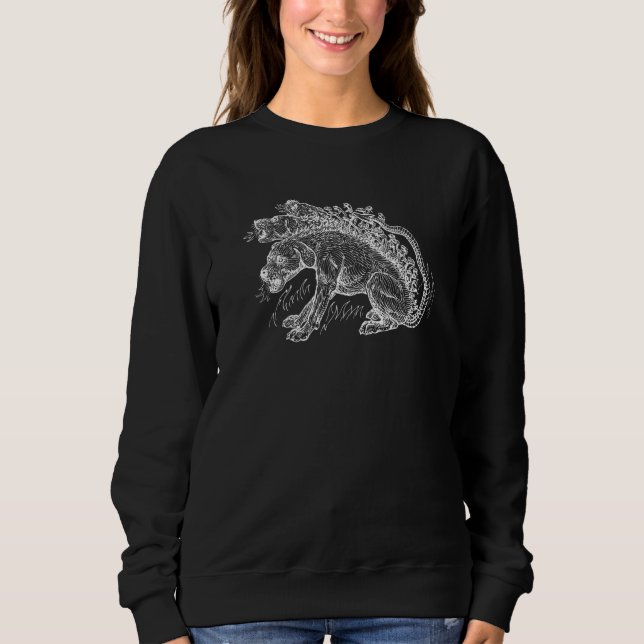 Sweatshirt Ancient Greek Mythology Cerberus Three Headed Dog  (Devant)