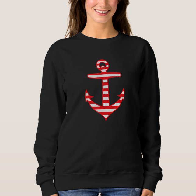 Sweatshirt Ancre à répartition horizontale Nautique (Devant)