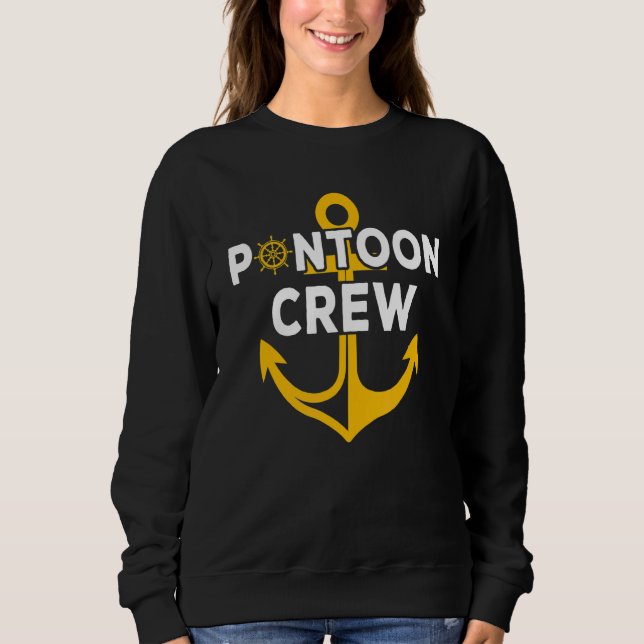Sweatshirt Ancre du capitaine Captoon de l'équipage de Pontoo (Devant)