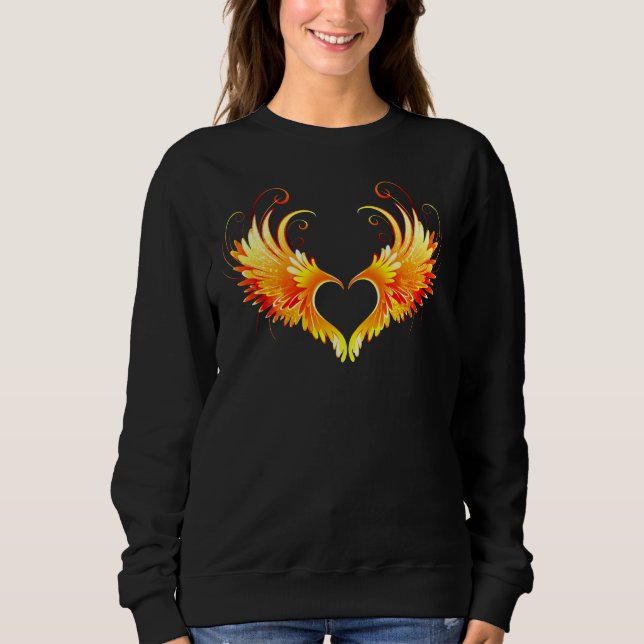 Sweatshirt Angel Fire Heart with Wings (Devant)