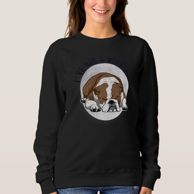 Sweatshirt Anglais Bulldog Chien race 4 (Devant)
