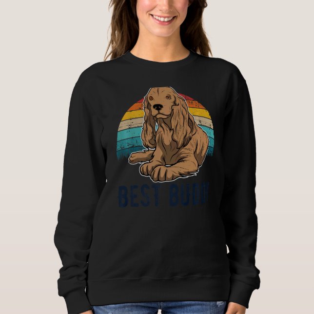 Sweatshirt Anglais Cocker Spaniel Chien race 48 (Devant)