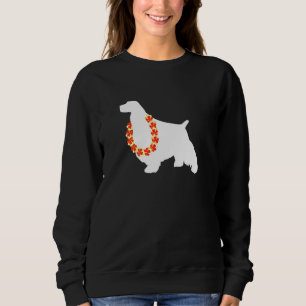 Sweatshirt Anglais Springer Spaniel Aloha Hawaiian Lei Chien