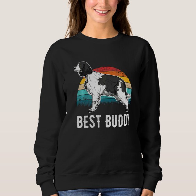 Sweatshirt Anglais Springer Spaniel Dog Sunset (Devant)