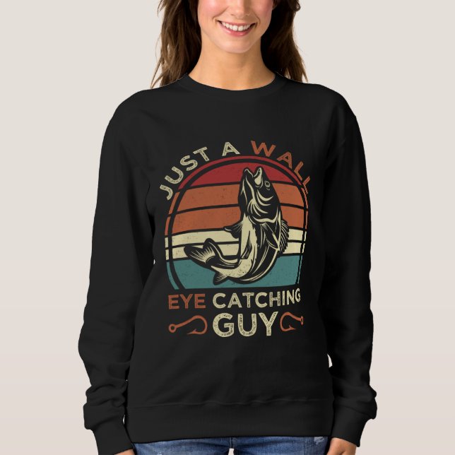 Sweatshirt Angler Fisherman & Walleye Fishing (Devant)