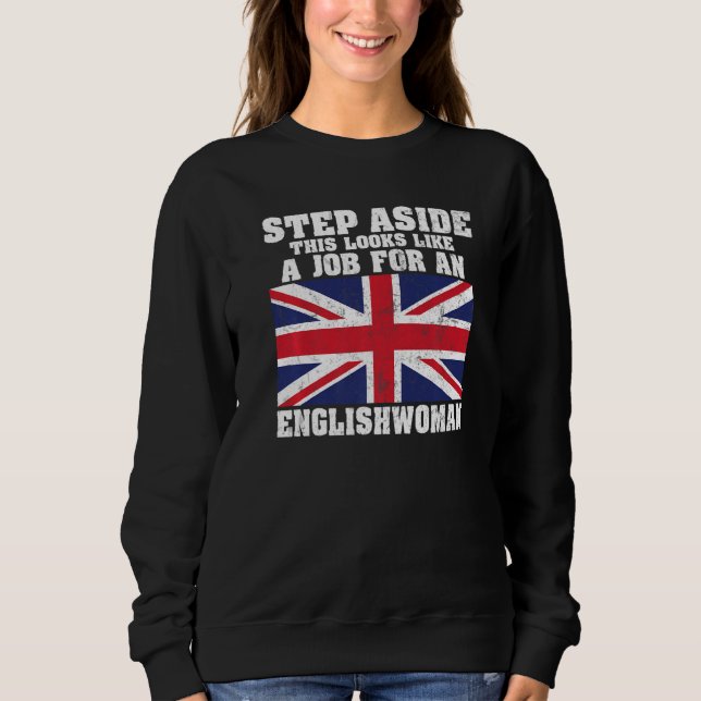 Sweatshirt Angleterre Évitez cela ressemble à un job pour un  (Devant)