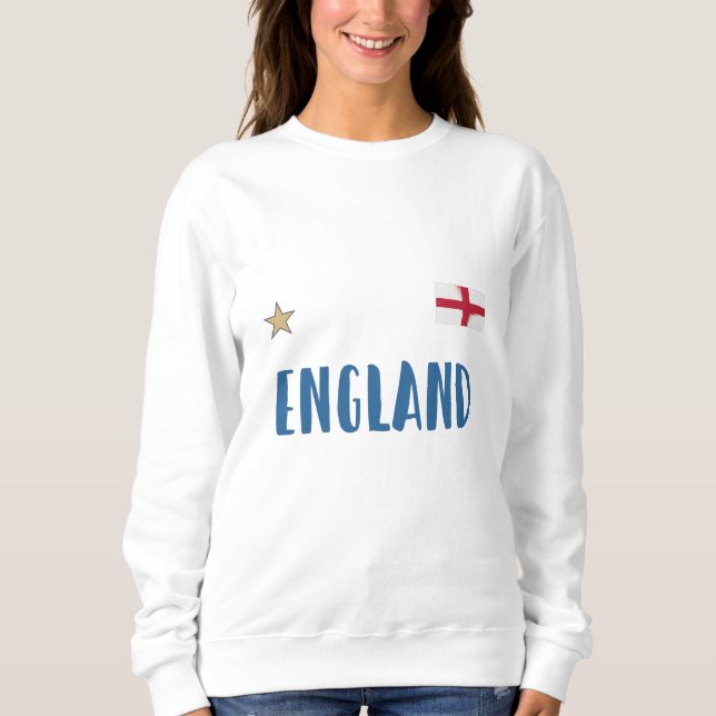 Sweatshirt Angleterre Fan Shirt Anglais Drapeau (Devant)