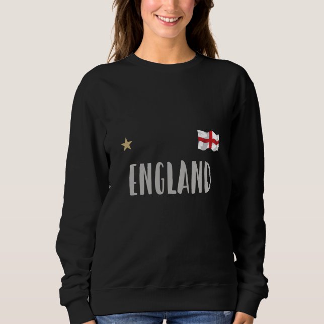 Sweatshirt Angleterre Fan Shirt Anglais Drapeau (Devant)