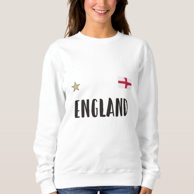 Sweatshirt Angleterre Fan Shirt Anglais Drapeau (Devant)