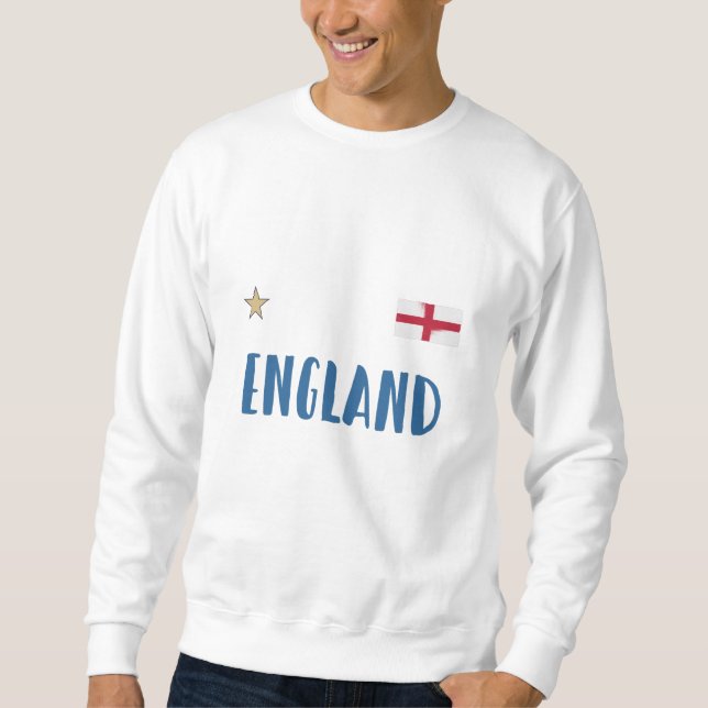Sweatshirt Angleterre Fan Shirt Anglais Drapeau (Devant)