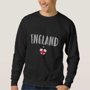 Sweatshirt Angleterre Fan Shirt Anglais Drapeau