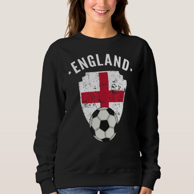 Sweatshirt Angleterre Football Angleterre Drapeau Football An (Devant)