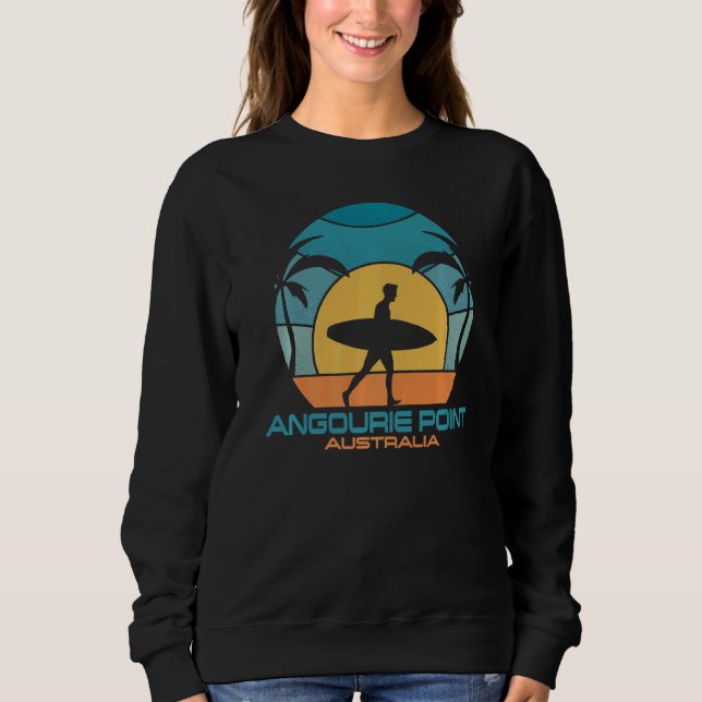 Sweatshirt Angourie Point Surf Plage Rétro Surf Été (Devant)