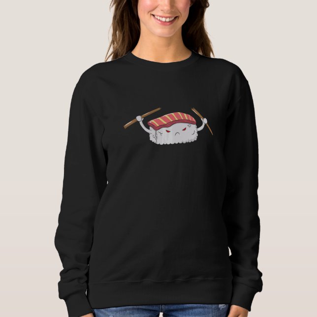 Sweatshirt Angry Nigiri Sushi (Devant)