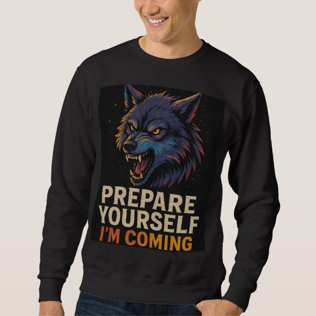Sweatshirt Angry Wolf (Devant)
