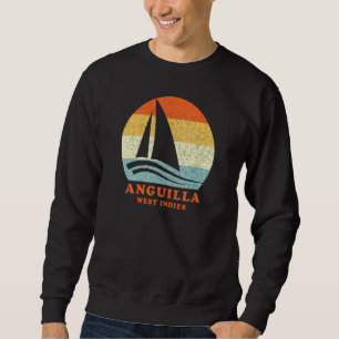 Sweatshirt Anguilla Antilles Vintage Retro Voilier