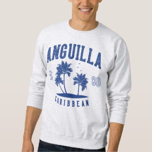 Sweatshirt Anguilla Palmier des Caraïbes 1980