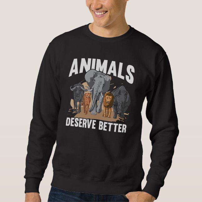 Sweatshirt Animal Activist Rescue Animals Conservation Rights (Devant)