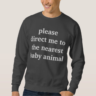 Sweatshirt animal bébé