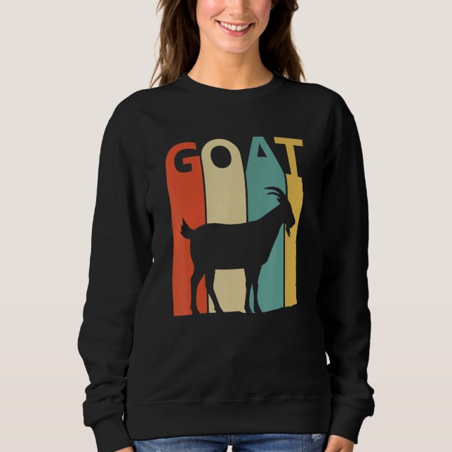 Sweatshirt Animal de chèvre mûre (Devant)
