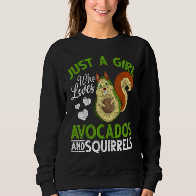 Sweatshirt Animal De Forêt Juste Une Fille Qui Aime Les Avoca (Devant)