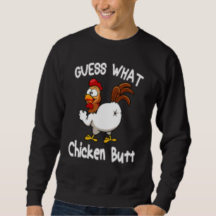 Sweatshirt Animal Devinez Quel Bouton De Poulet Mélange Boeuf