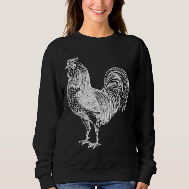 Sweatshirt Animal favori du poulet (Devant)