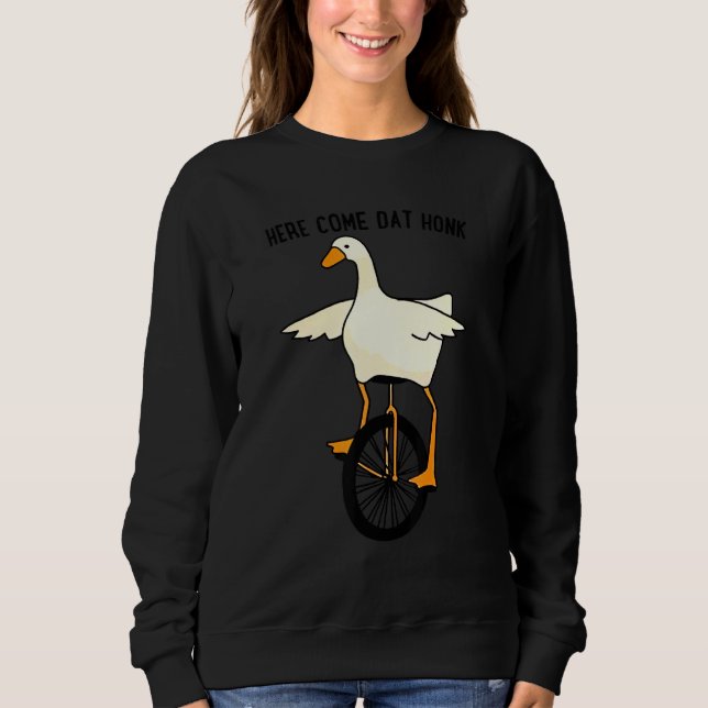 Sweatshirt Animal Ici Venez Dat Honk Cute Duck (Devant)