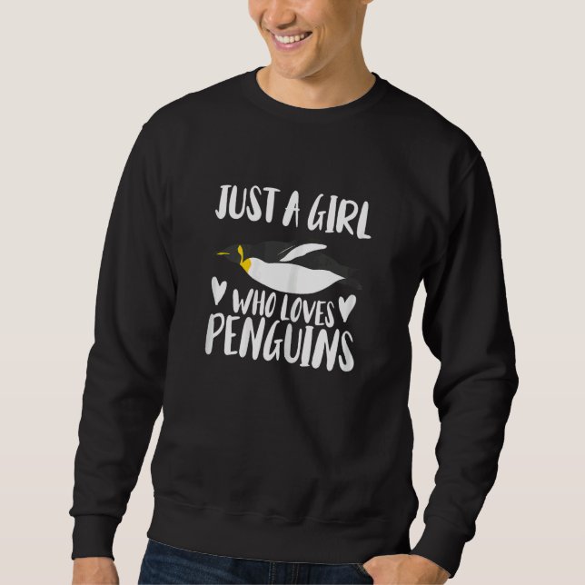 Sweatshirt Animal     Penguin Just A Girl Who Loves Penguins (Devant)