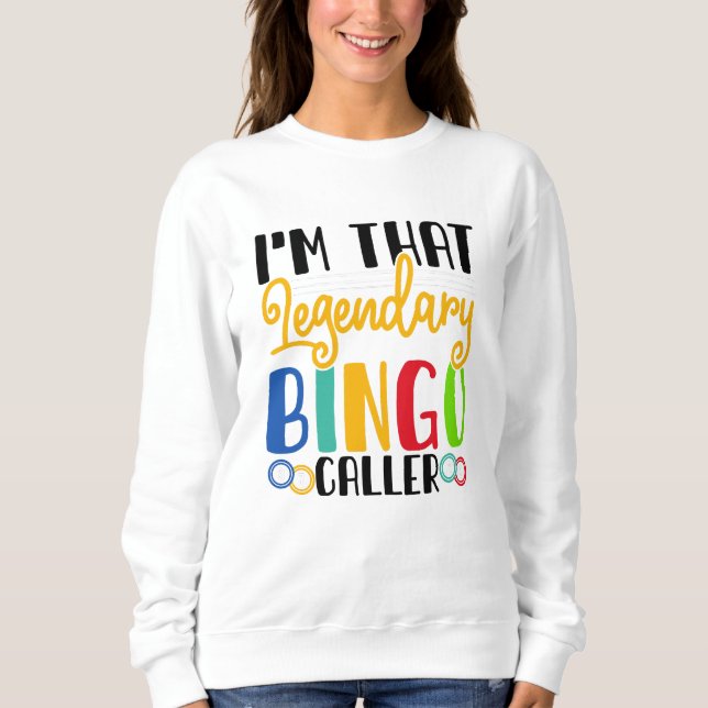 Sweatshirt Animateur de Bingo (Devant)